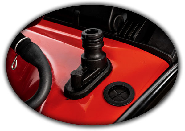 Mycie agregatu w kosiarce Cedrus CEDKS42